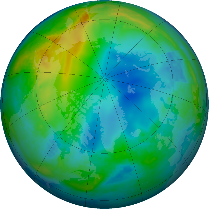 Arctic ozone map for 28 November 2002